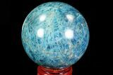 Bright Blue Apatite Sphere - Madagascar #83087-1